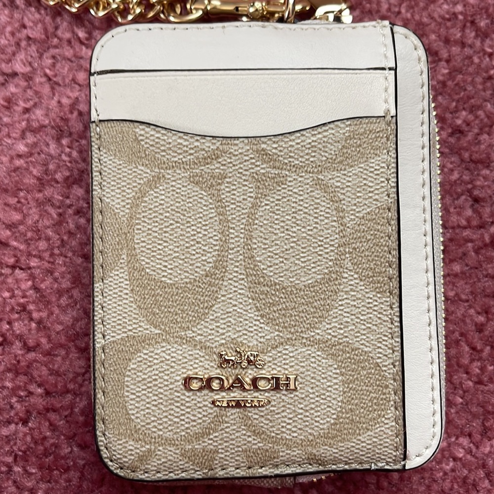 Lightly Used Coach Zip Card Case